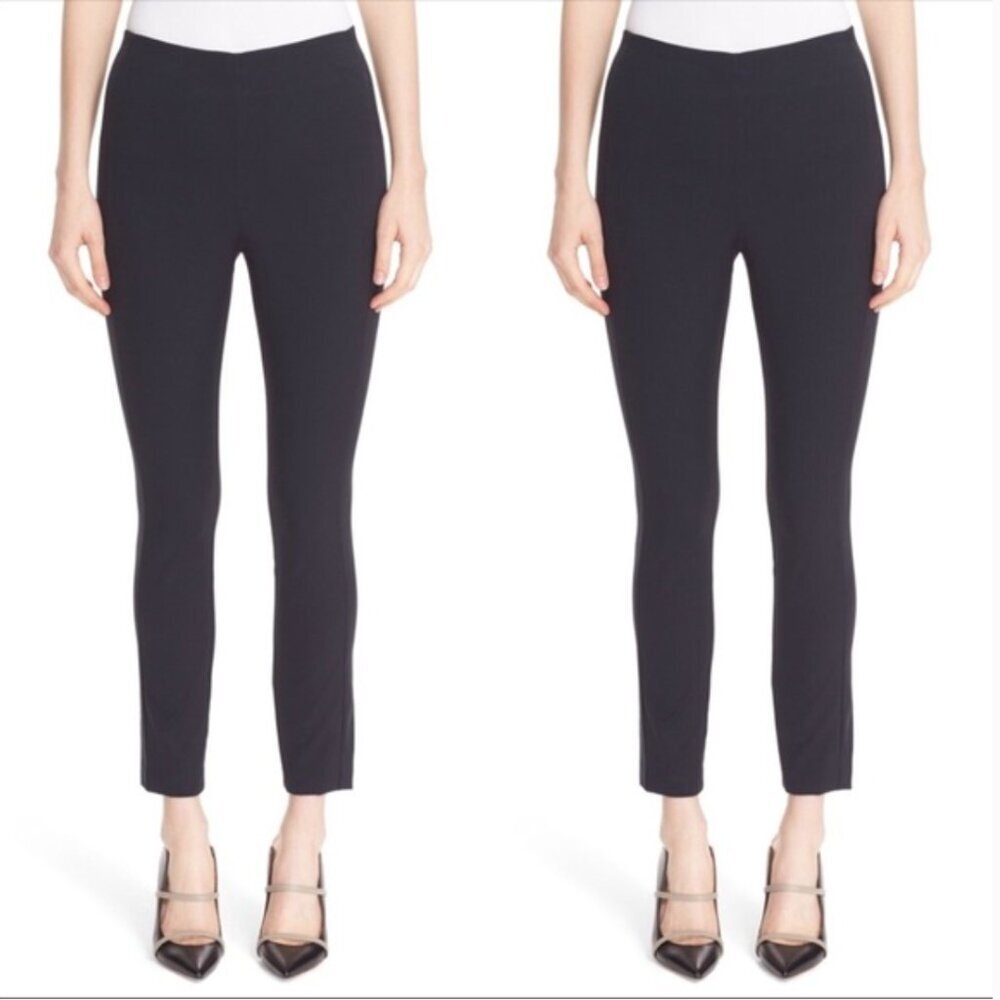 ** Theory navy blue ponte ankle pants back zipper Size 6